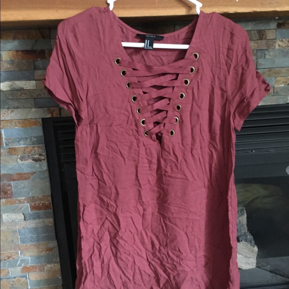 Pink/Orange Flowy Dress